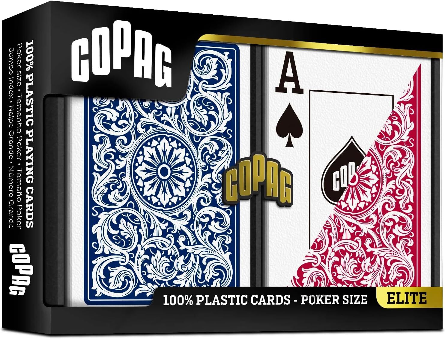 Karty do pokera Copag Elite Jumbo Face set 2x55