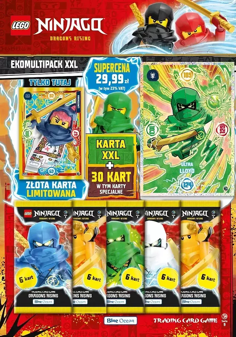 Lego ninjago trading card game seria 9 ekomultipack xxl