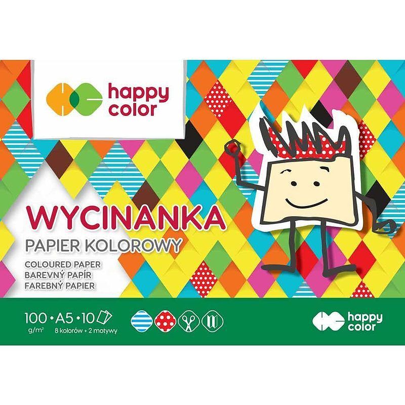 Papier kolorowy a5 happy color pakiet 10sztuk