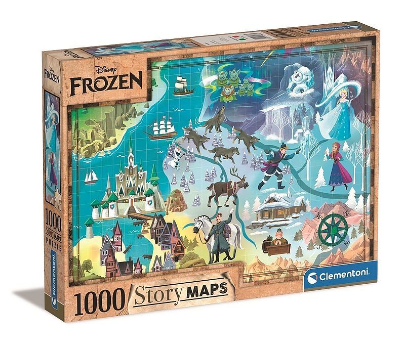 Puzzle 1000 story maps frozen 39666