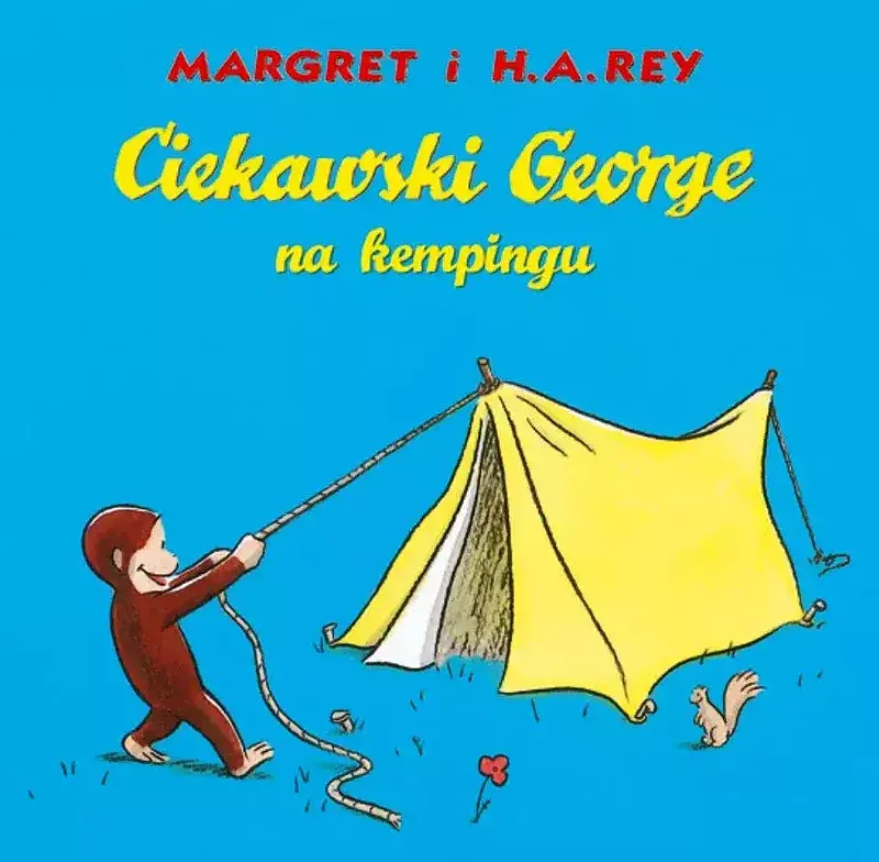 Ciekawski george na kempingu