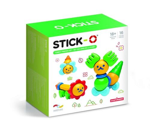 Magformers Stick-O Leśni przyjaciele 16 elementów