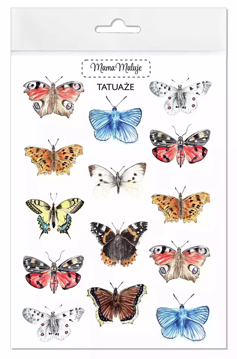 Tatuaże zmywalne motyle