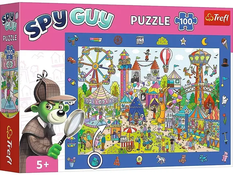 Puzzle 100 obserwacyjne spy guy wesołe miasteczko 15592