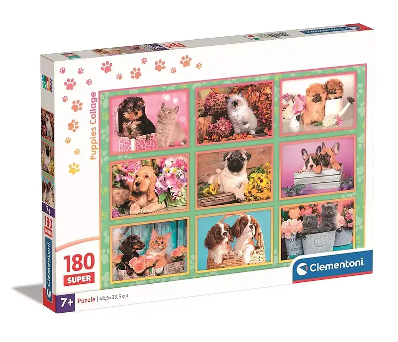Puzzle 180 super puppies collage 29788