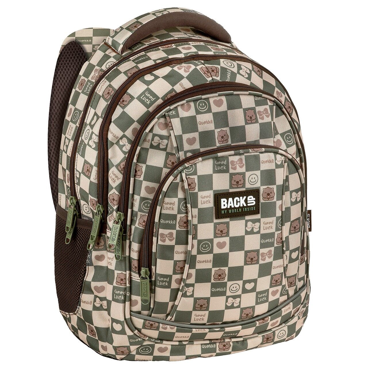 Plecak 4-komorowy Backup Kratka Cute PLB8A17