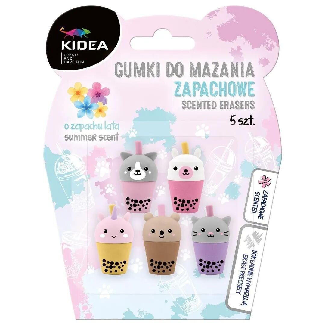 Gumki do mazania zapachowe Shake 5szt. Kidea