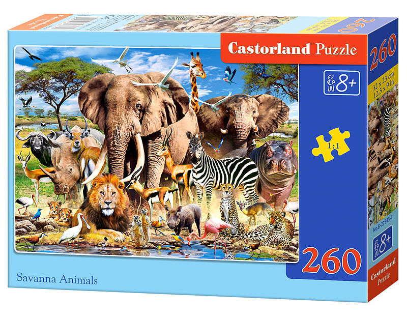 Puzzle 260 zwierzęta sawanny b-27545-1