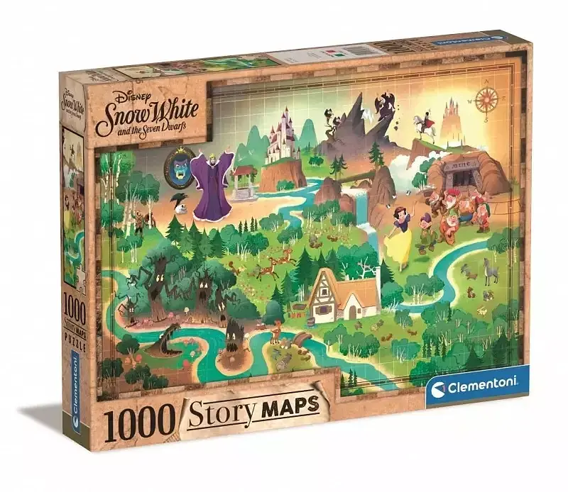 Puzzle 1000 story maps śnieżka 39815