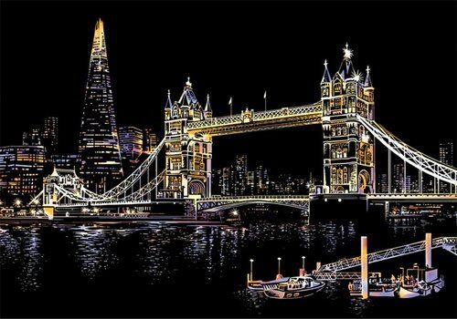 Magiczna Zdrapka Tower Bridge 40,5x28,5cm