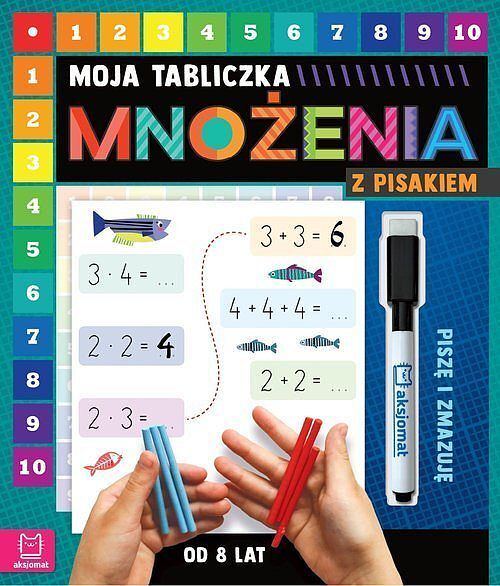 Moja tabliczka mnożenia z pisakiem. Piszę i zmazuję od 8 lat