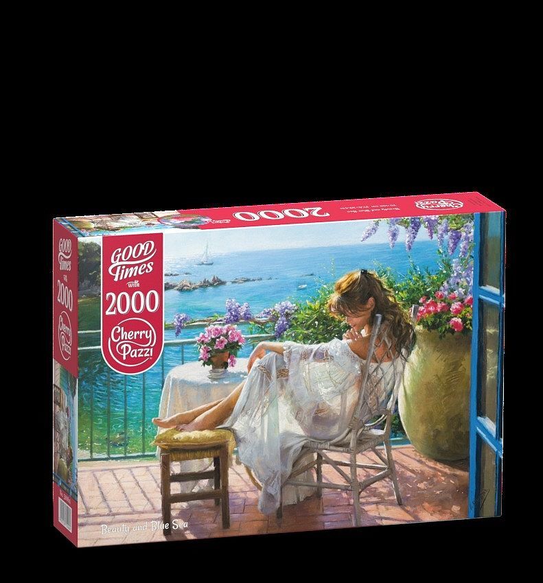 Puzzle 2000  beauty and blue sea