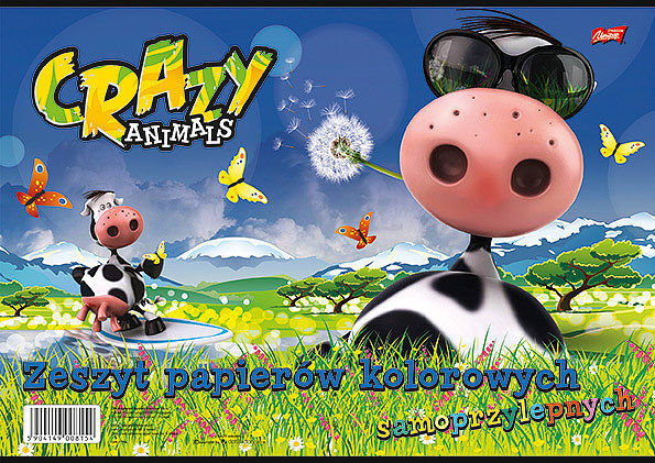 Zeszyt papierów kolorowych samoprzylepnych B4 8 kartek