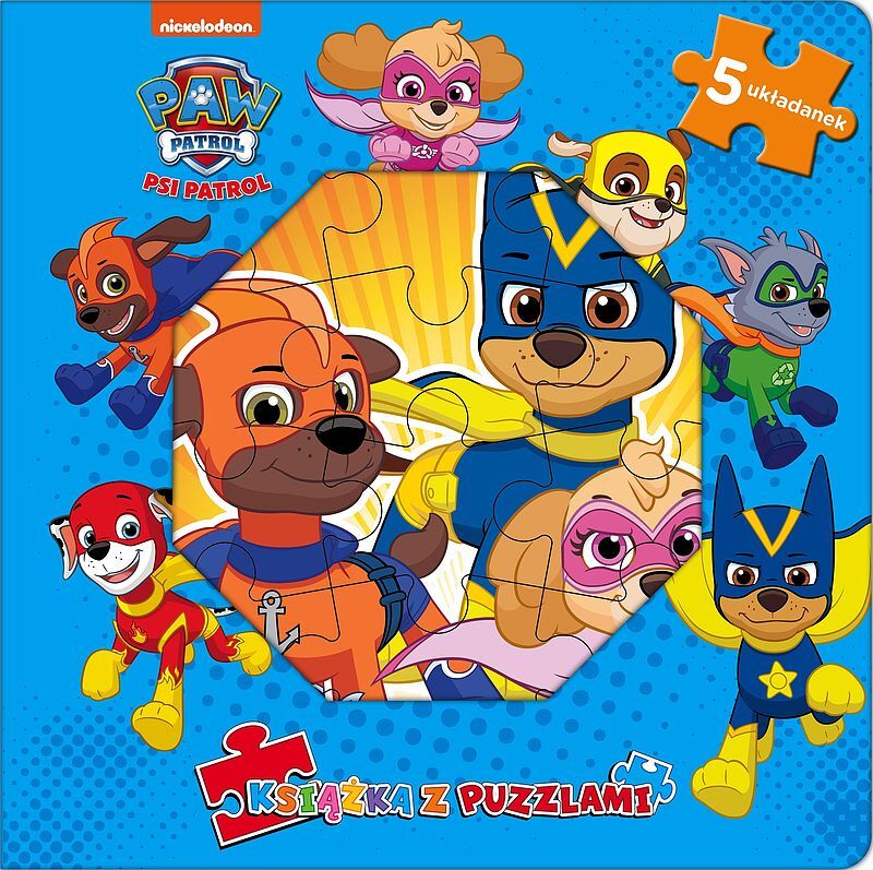 Psi Patrol. Książka z puzzlami.