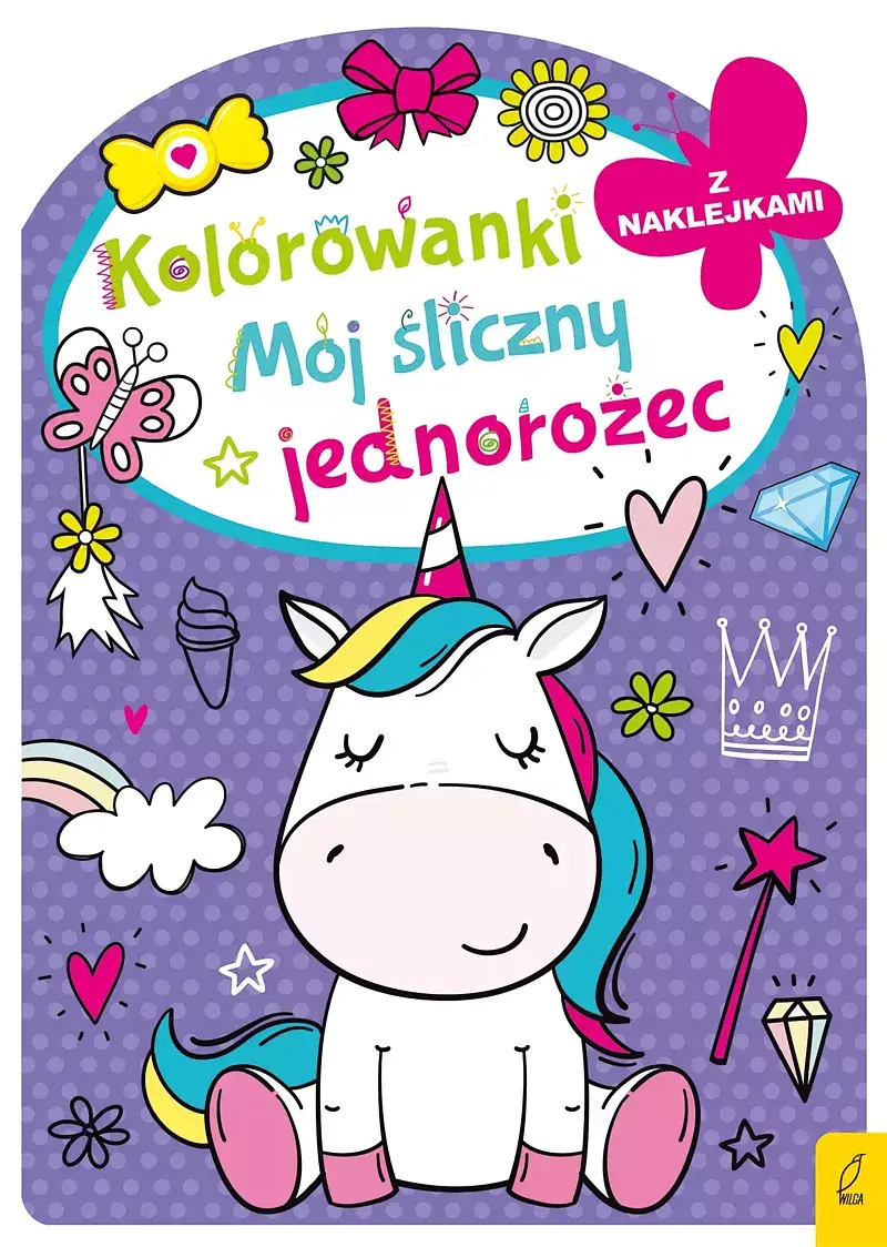 Kolorowanka z wykrojnikiem. Mój śliczny jednorożec