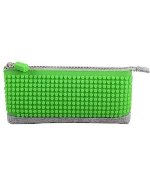 Piórnik tuba Pixelbags szaro-jasnozielony