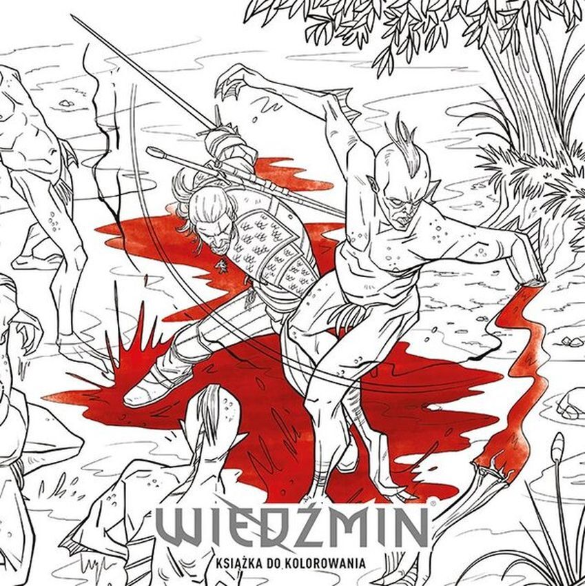 Wiedźmin - Książka do kolorowania
