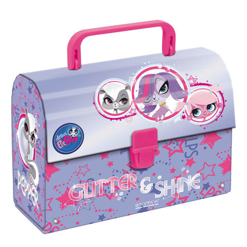 Kuferek kartonowy z rączką Littlest Pet Shop