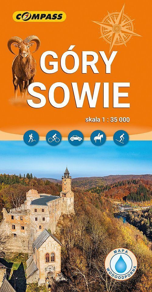 Góry Sowie. Mapa turystyczna w skali 1:35 000 (wersja wodoodporna)