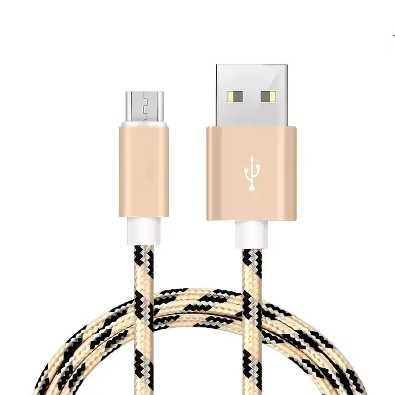 Kabel ładowarka microusb złoty