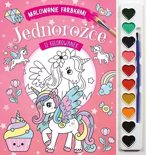 Malowanie farbkami. Jednorożce