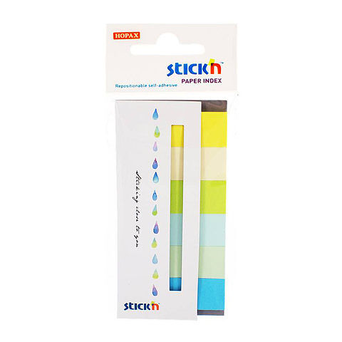 Zakładki indeksujące papierowe 45x15mm 6 kolorów neonowych summer 180 kartek