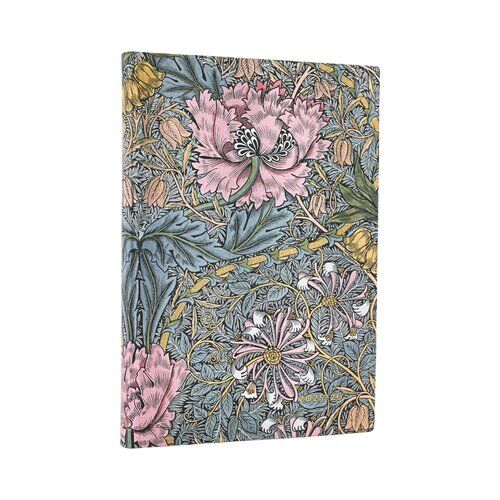 Kalendarz Paperblanks 2025/2026 Morris Pink Honeysuckle, William Morris Midi