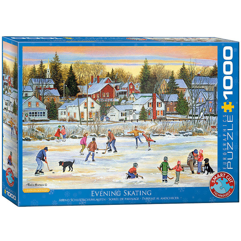 Puzzle 1000 evening skating by bourque 6000-5439
