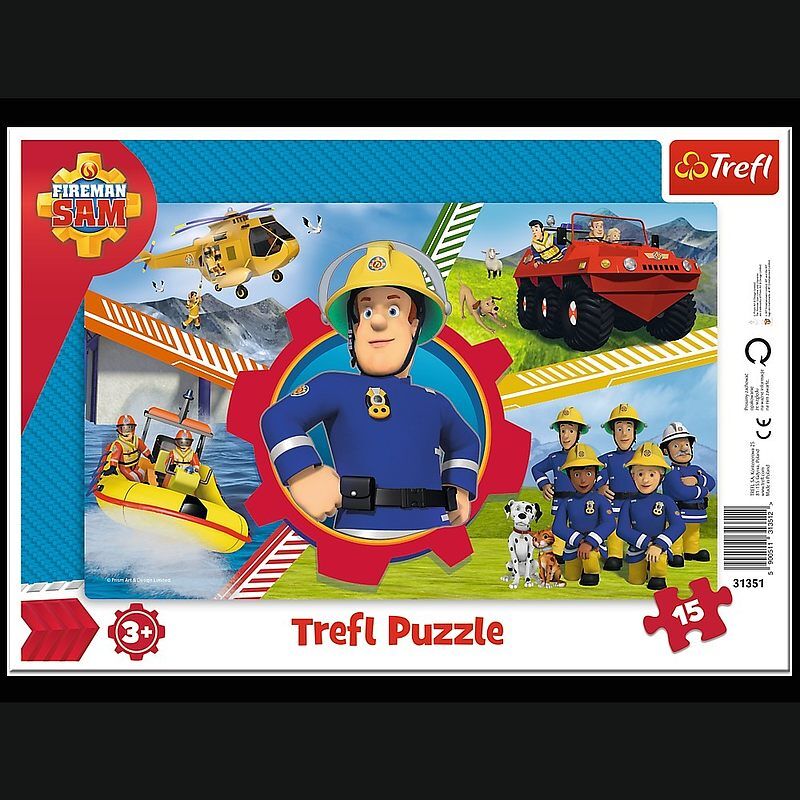 Puzzle 15 ramkowe strażaka sam 31351