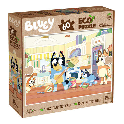 Puzzle Eco 60 dwustronne Bluey
