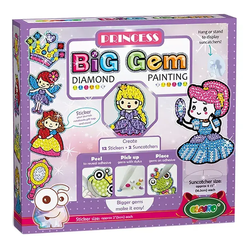 Wyklejanie diamencikami motyw księżniczki