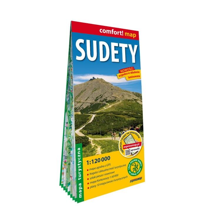 Sudety mapa turystyczna 1:120 000 laminat 2025