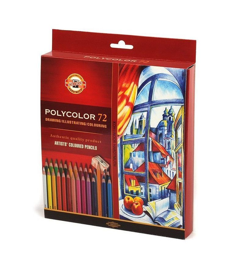 Kredki ołówkowe polycolor koh-i-noor 3837 72 kolory