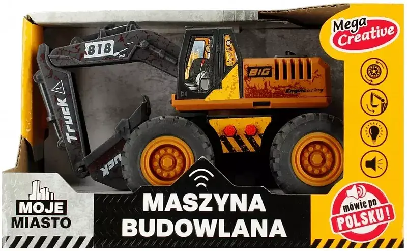 Maszyna budowlana koparka moje miasto