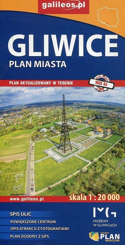 Gliwice. Plan miasta w skali 1:20 000
