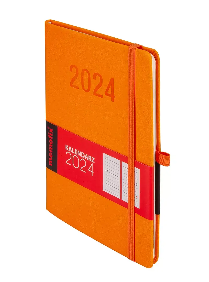 Kalendarz 2024 Memo A5 TDW pomarańczowy