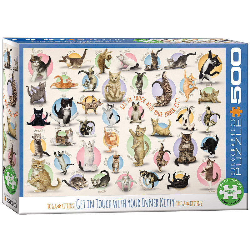Puzzle 500 joga kocięta 6500-0991