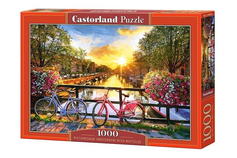 Puzzle Picturesque Amsterdam with Bicycles 1000