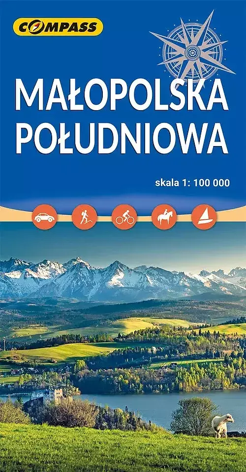 Małopolska Południowa. Mapa turystyczna w skali 1:100 000