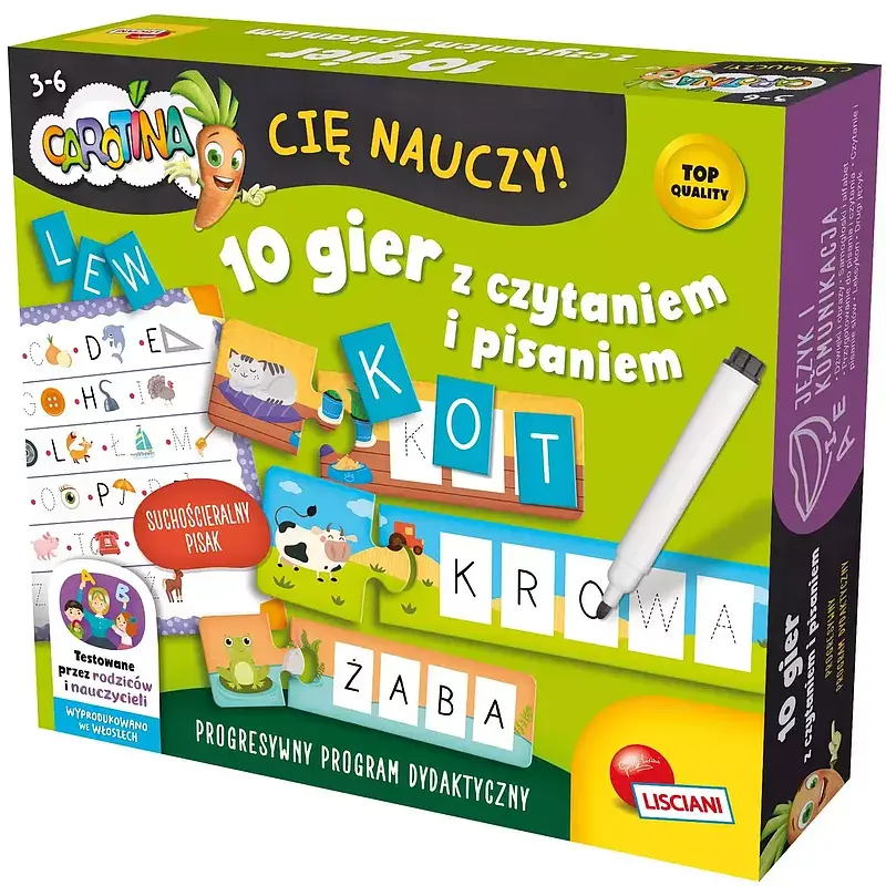 Carotina Cię nauczy! 10 gier z czytaniem i pisaniem