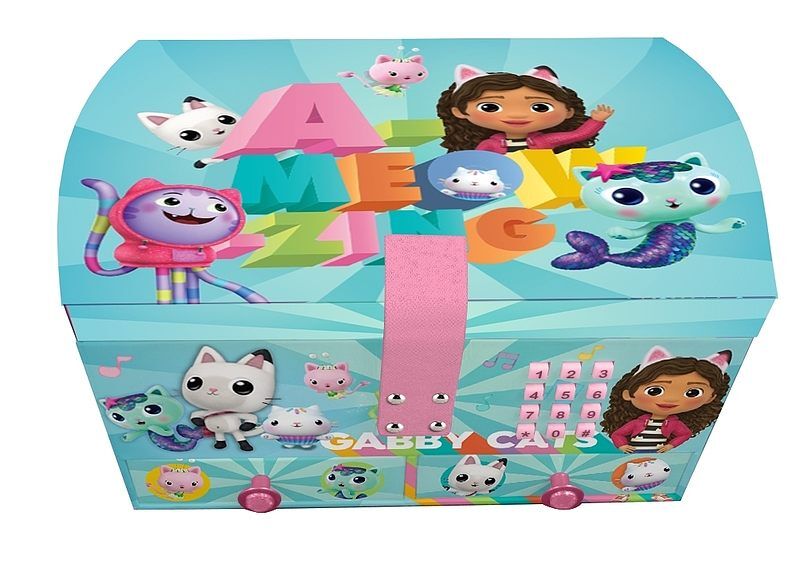 Pudełko na biżuterię z kodem i efektami dźwiękowymi gabby's dollhouse gd00041