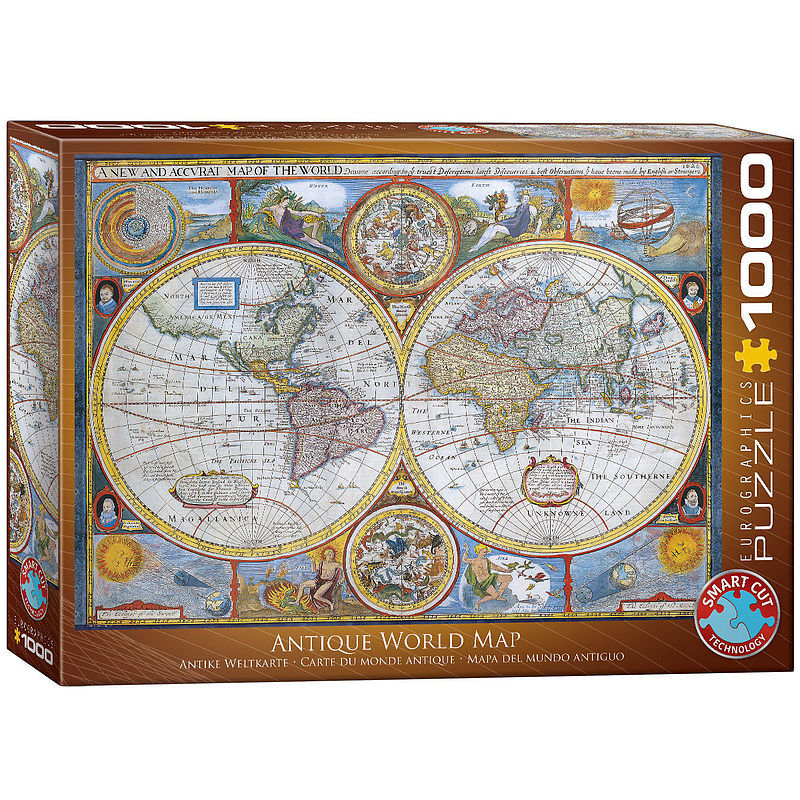 Puzzle 1000 antyczna mapa świata 6000-2006