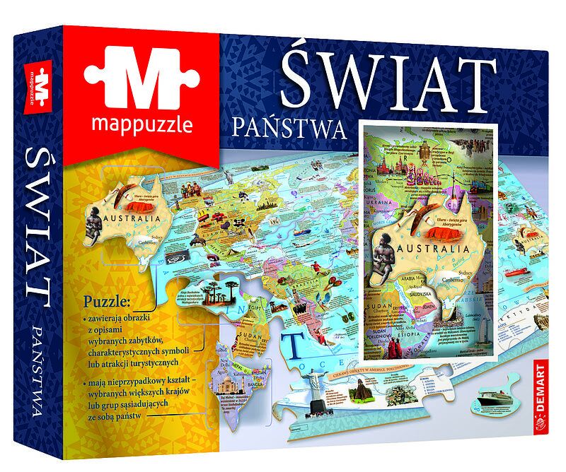 Mappuzle świat państwa