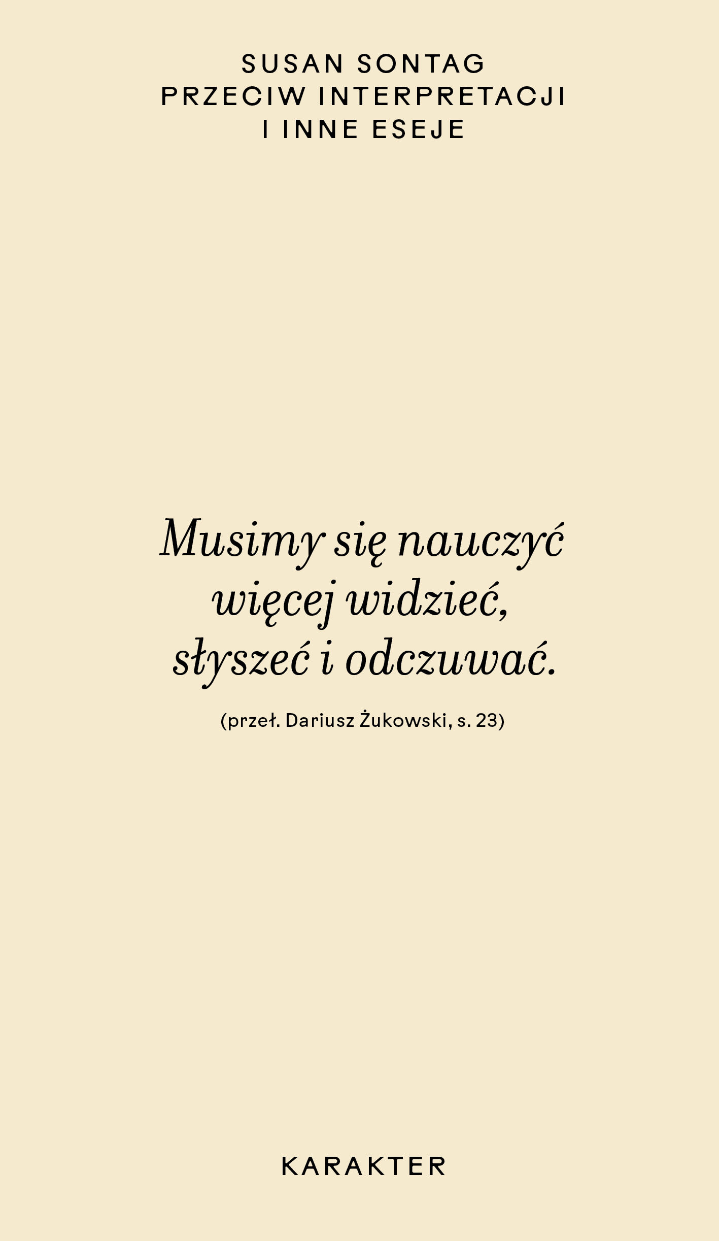 Przeciw interpretacji (e-book)