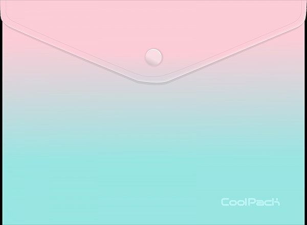 Koperta a4 na zatrzask coolpack gradient strawber