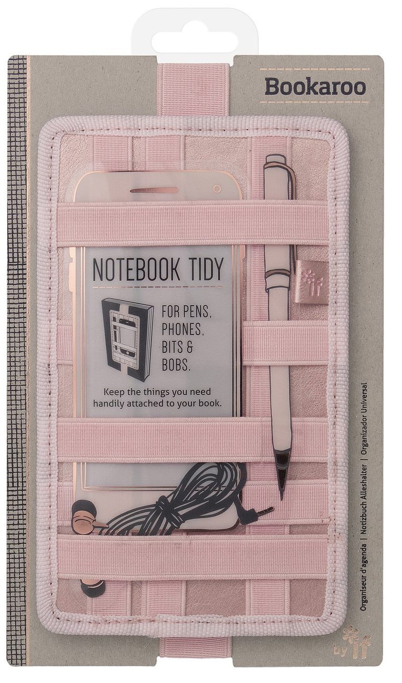 Bookaroo notebook tidy - organizer na notes - złoty róż