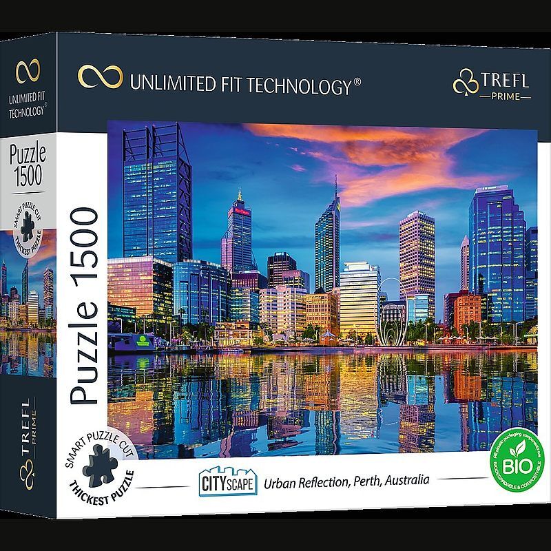 Trefl Puzzle 1500 UFT - Cityscape: Urban Reflection, Perth, Australia