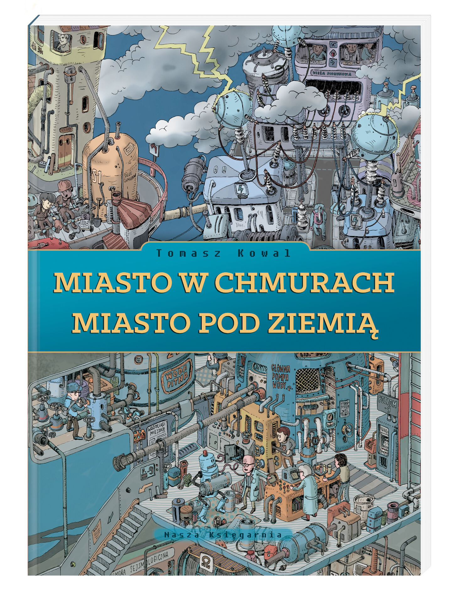 Miasto w chmurach miasto pod ziemią