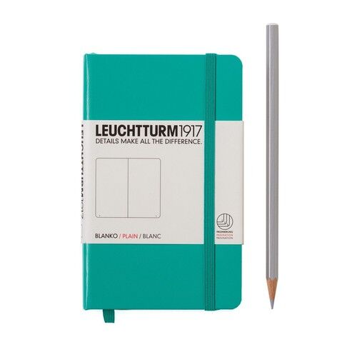Notes Pocket Leuchtturm1917 gładki szmaragdowy 344789