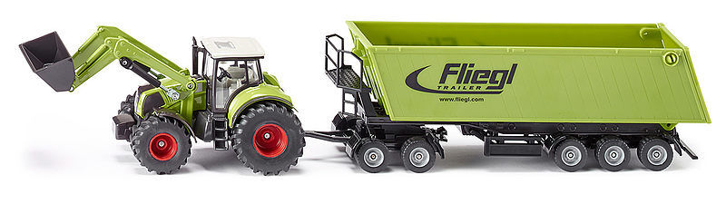 Traktor z ładowarką, wywrotka dolly siku farmer s1949